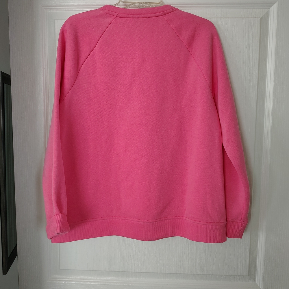 Talbots Brand New Bold Pink Crew Neck Sweatshirt - Picture 3 of 7